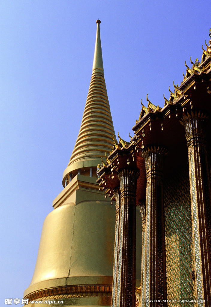 建筑摄影素材  金色建筑图片