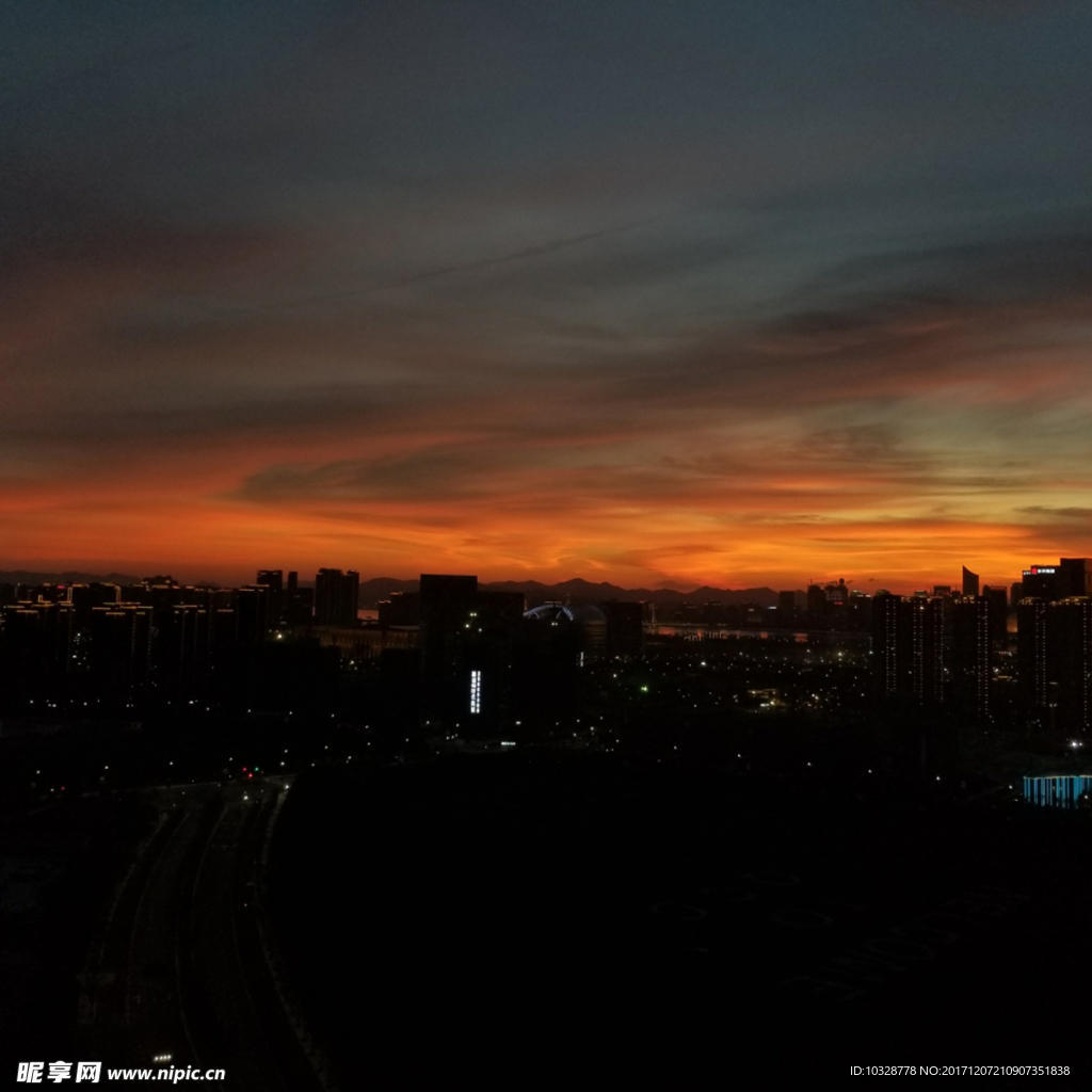 钱江世纪城夕阳
