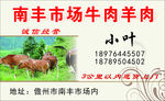 牛肉名片  羊肉名片