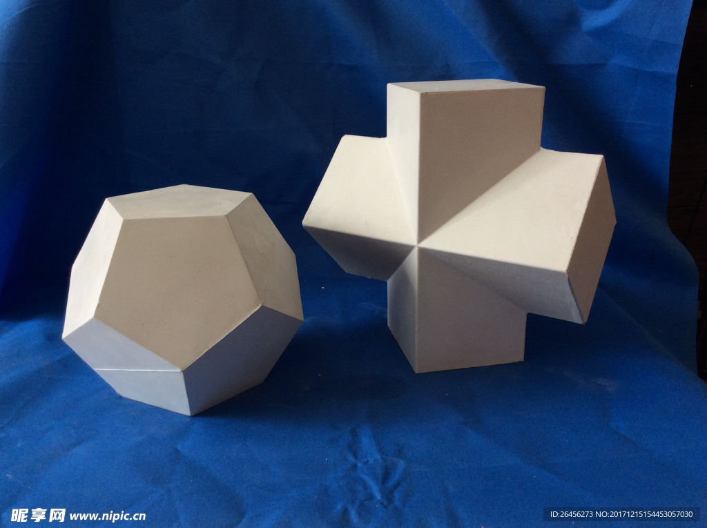 石膏几何体组合