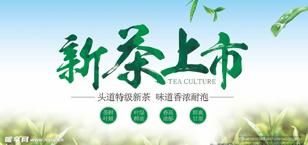 新茶上市横幅广告