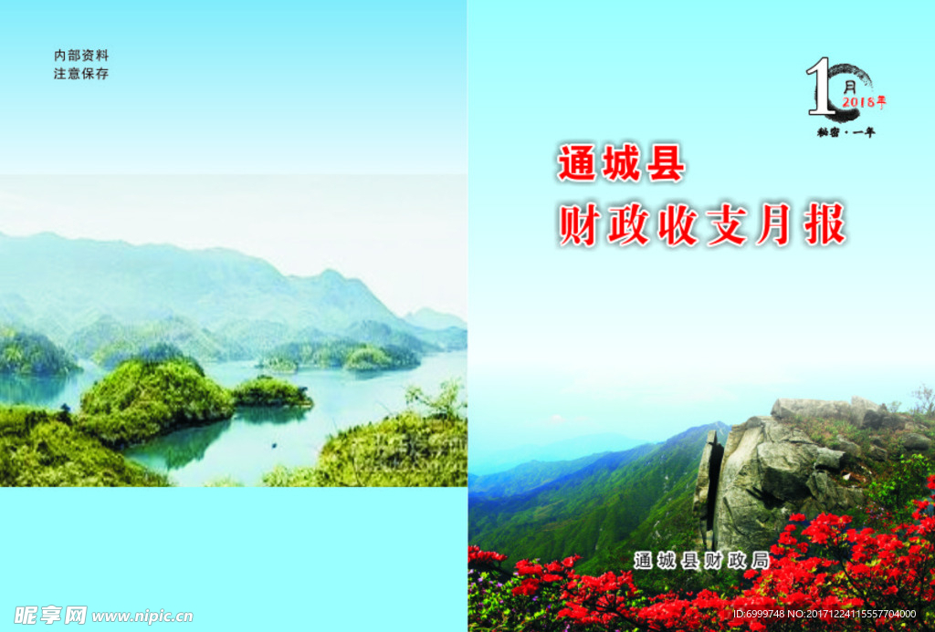 财政收支月报封面