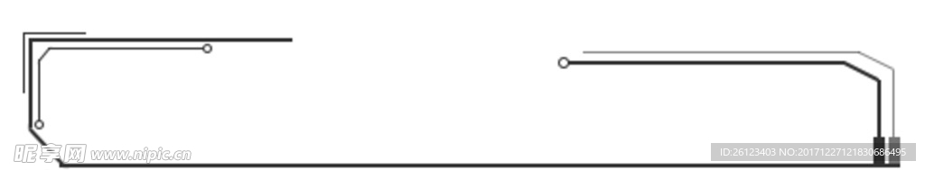 电子电路型标题框