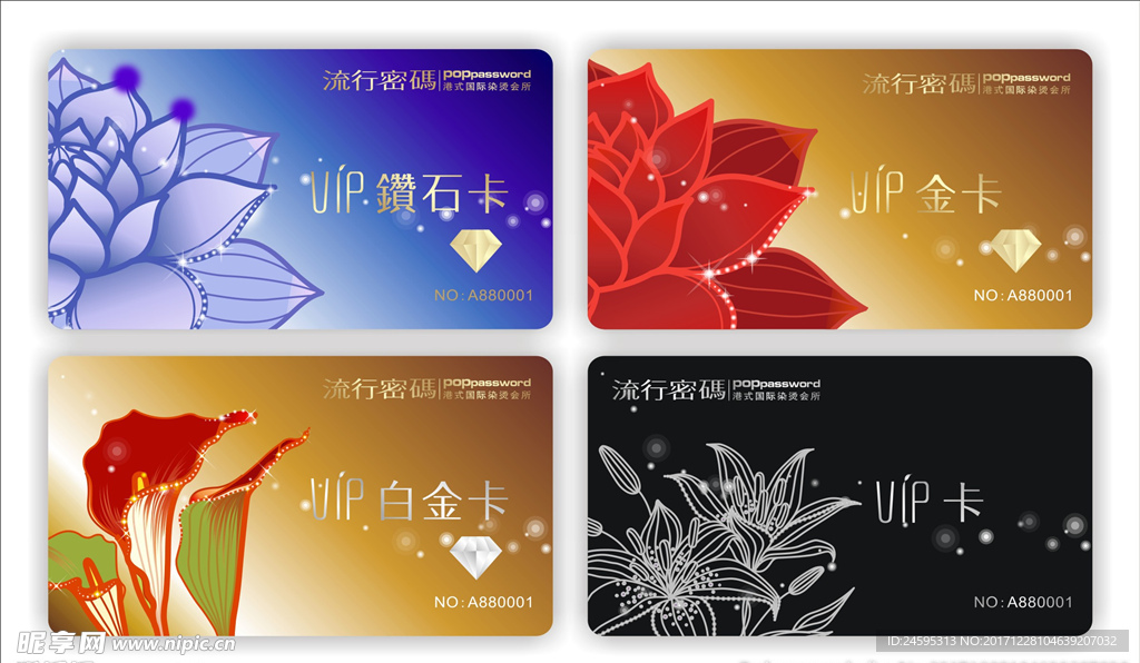 白金卡 金卡 会员卡 VIP卡