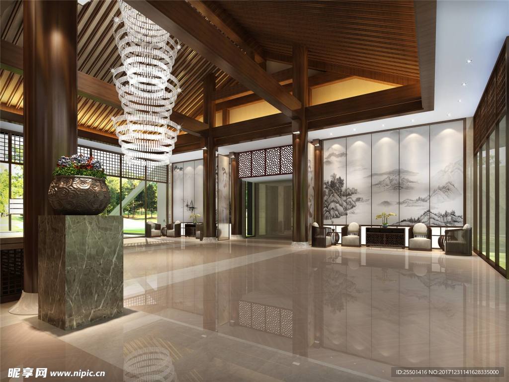 室内设计酒店大堂设计