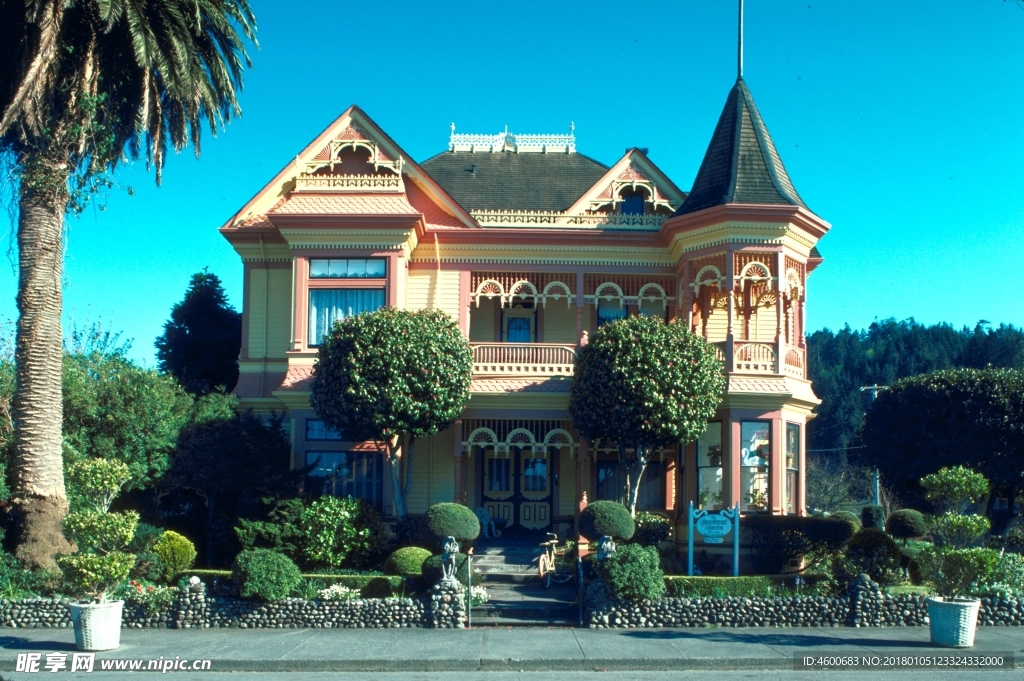 建筑摄影图片  别墅建筑素材