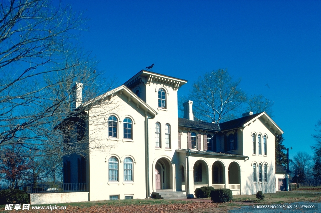 建筑摄影图片  别墅建筑素材