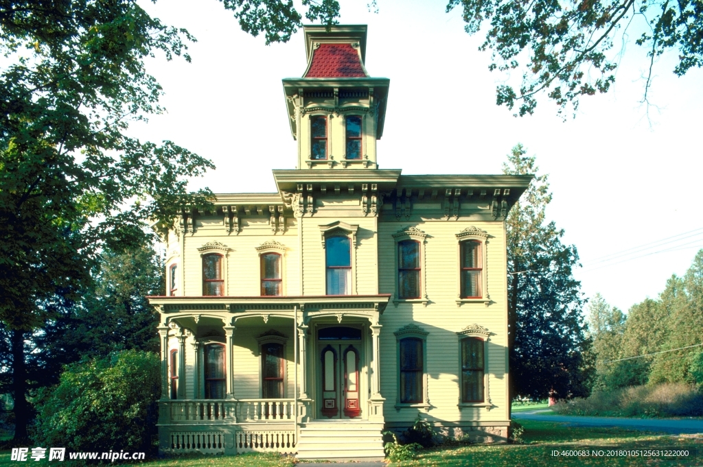 建筑摄影图片  别墅建筑素材