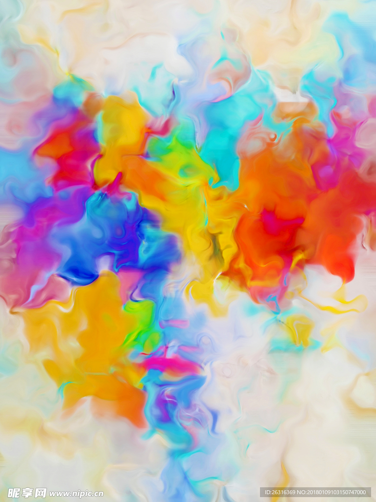 欧式抽象水彩装饰画