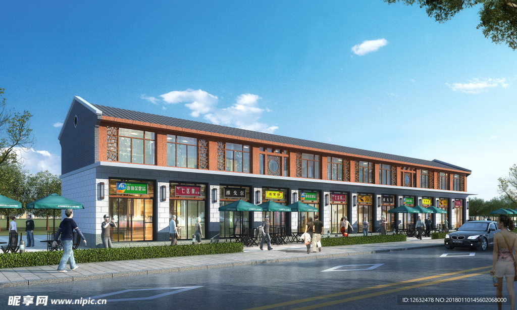 街道节点效果图