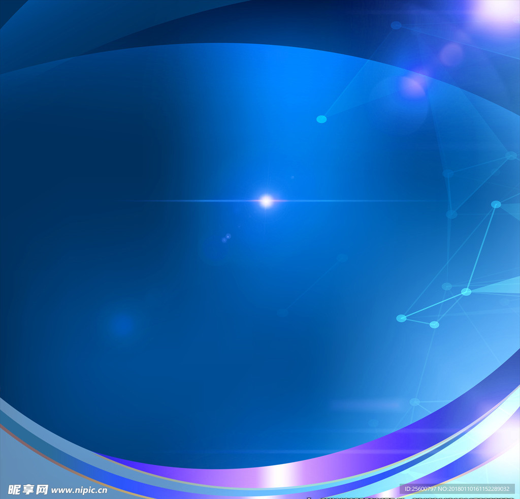 蓝色背景展板