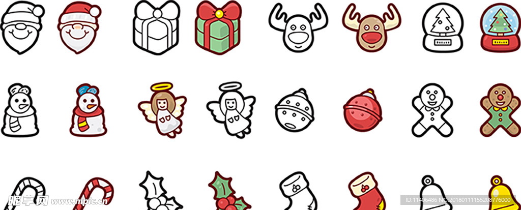 圣诞图标汇总