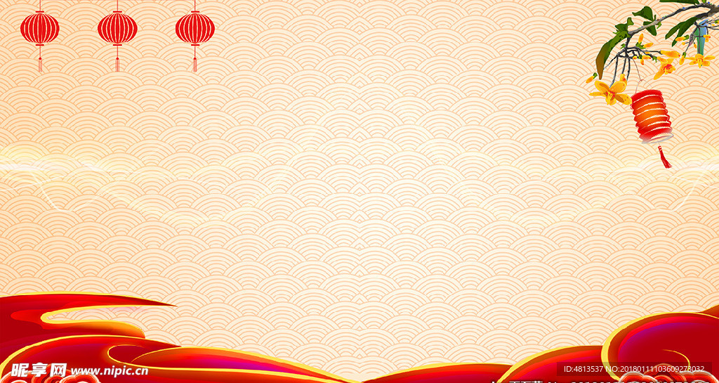 古典雅致喜庆背景图