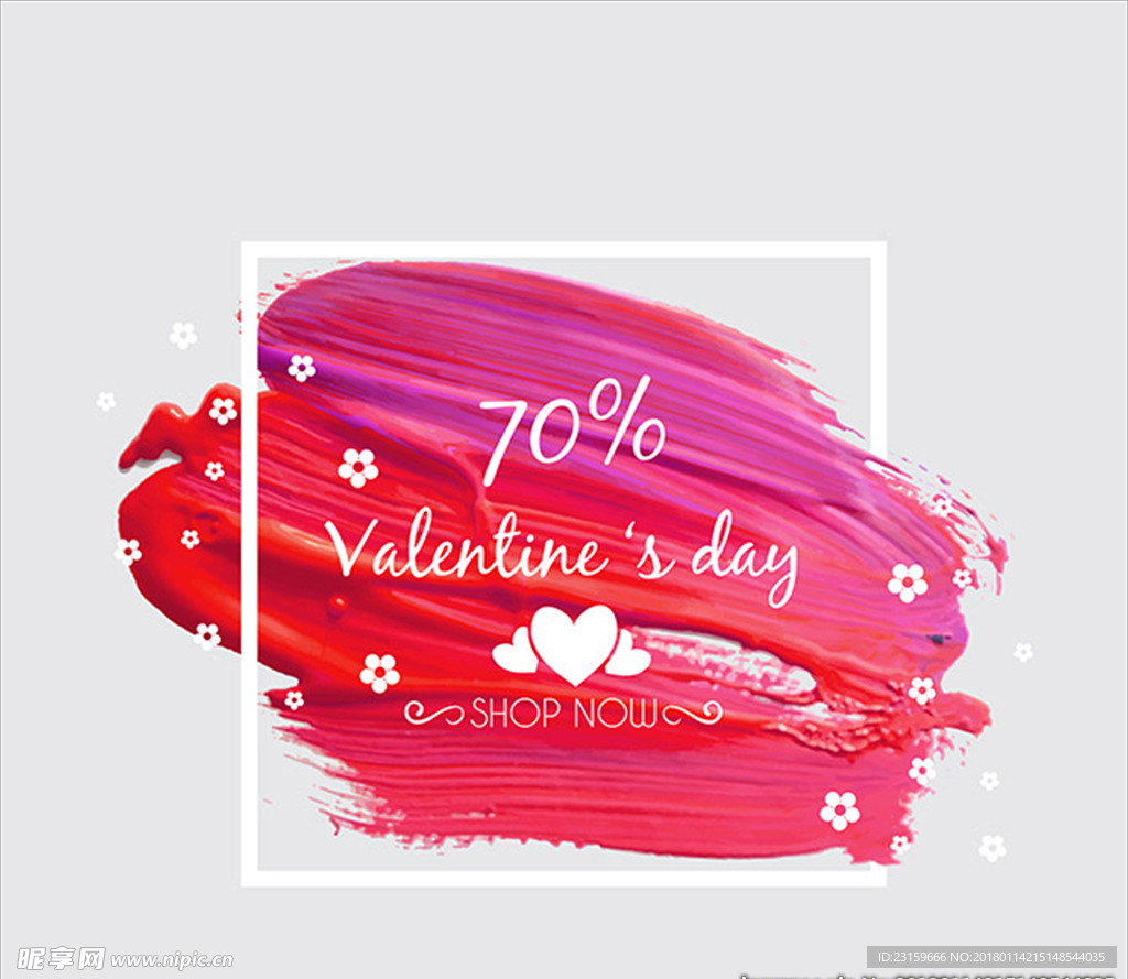 创意红色水彩销售背景