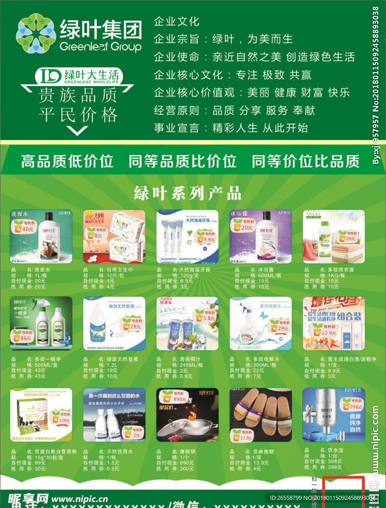 绿叶集团彩页宣传单