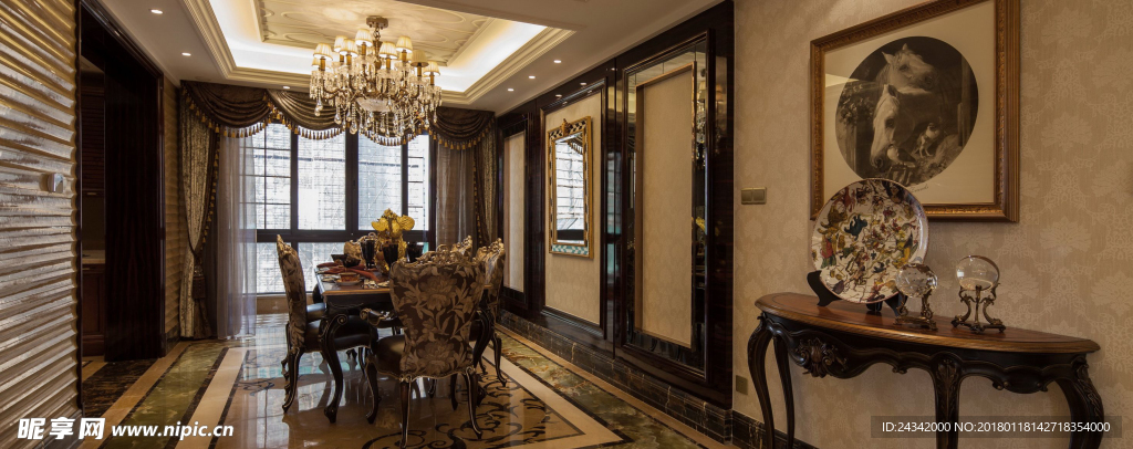 欧式风格装饰实景图