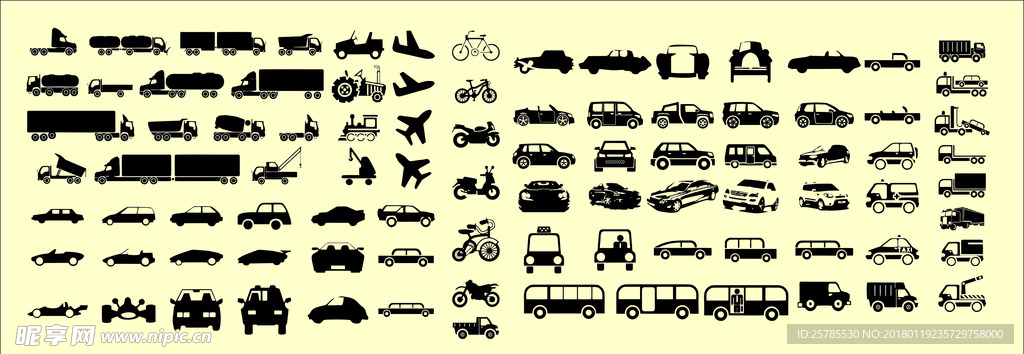 各种车型分类小图标