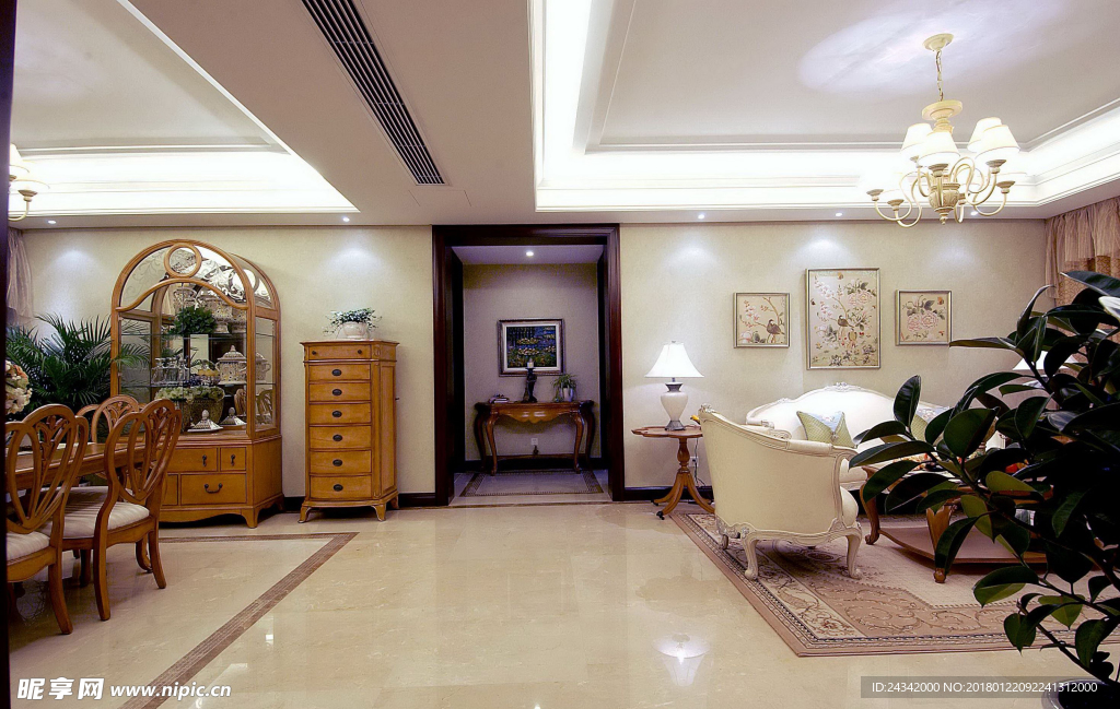 欧式风格装饰实景图