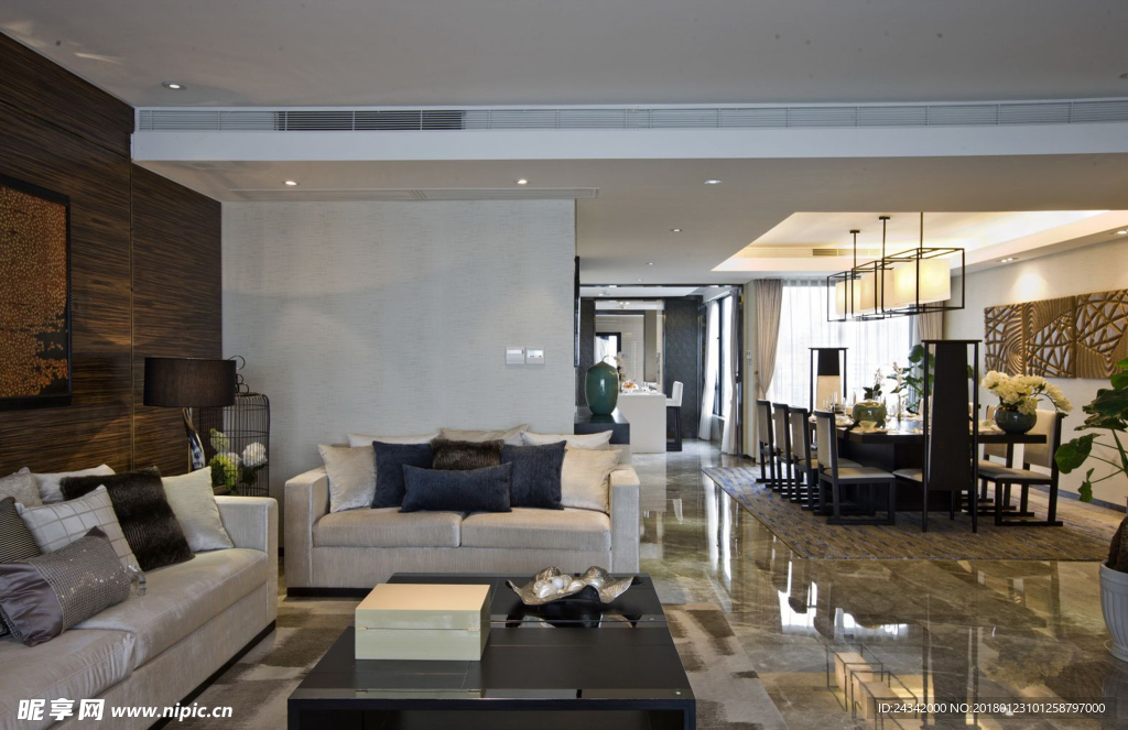 简约风格装饰实景图