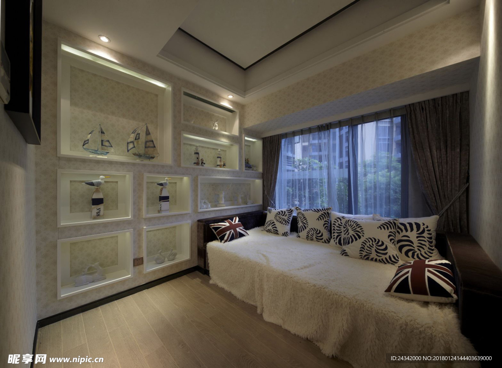 简约风格装饰实景图