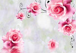 玫瑰背景墙