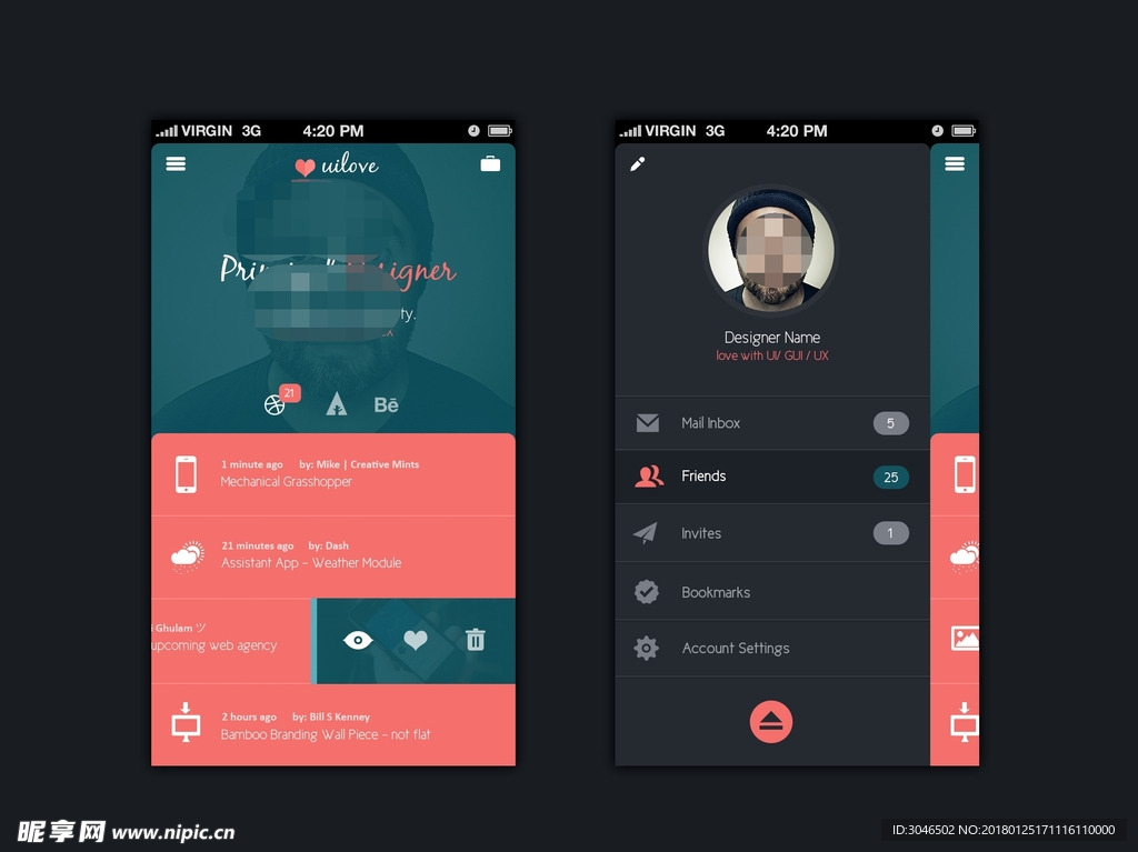 手机移动端APP软件应用UI