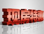 现房特惠 房地产 字体设计