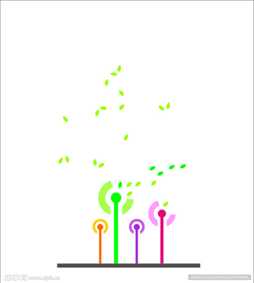 风车 叶子 蒲公英