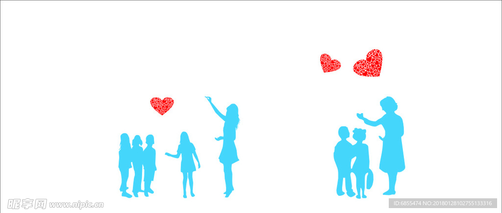 老师孩子幼儿爱心