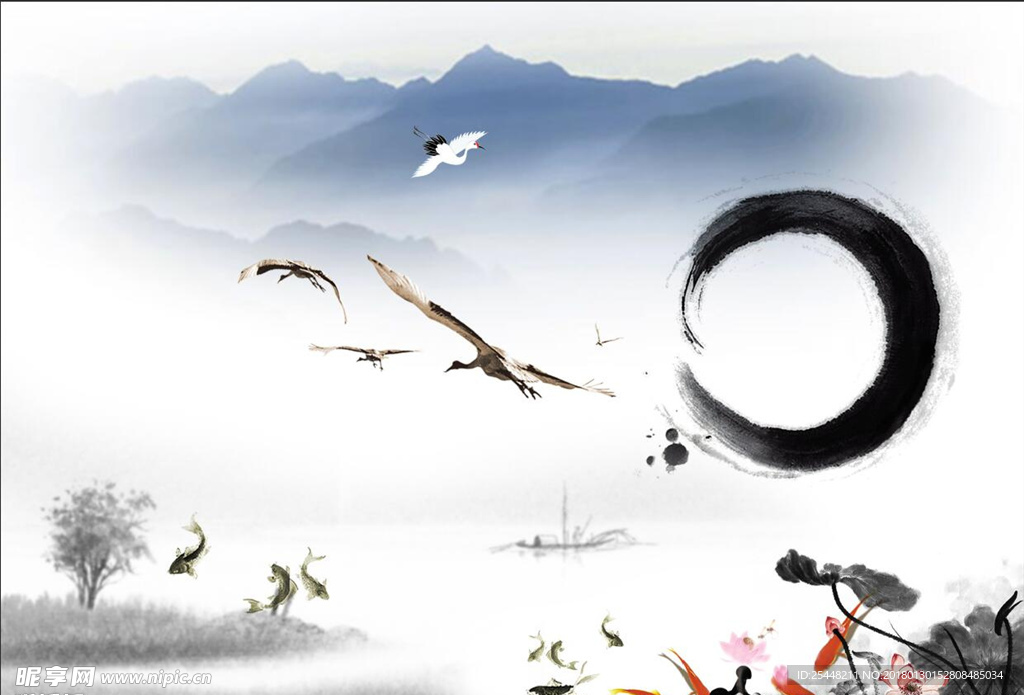 中式地产海报广告