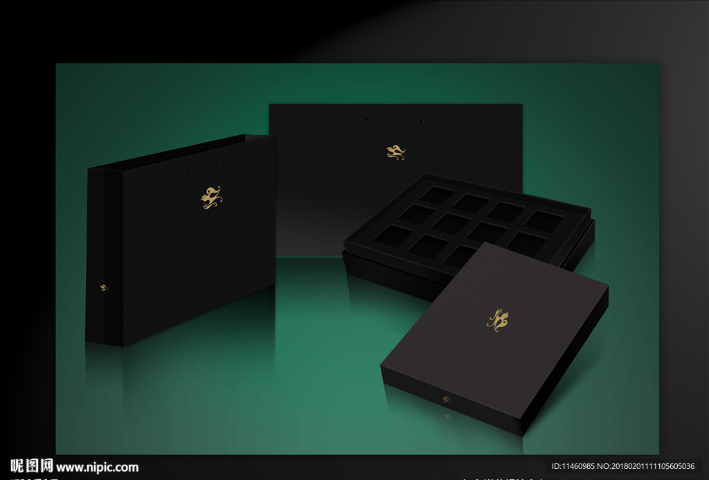 包装盒效果图