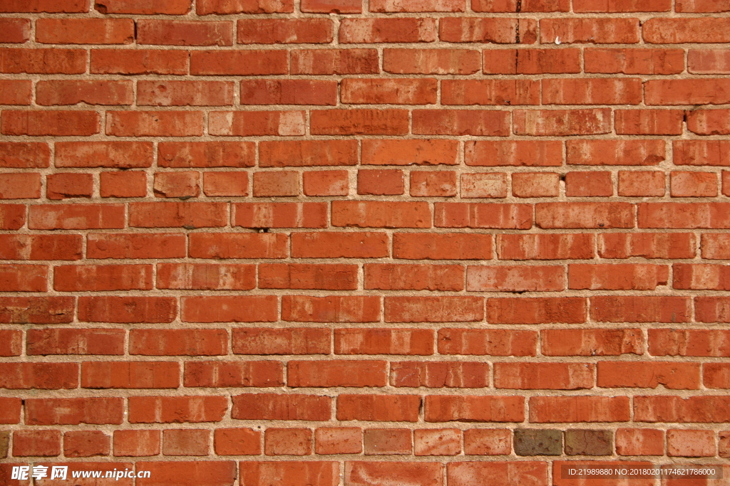 红砖墙背景图