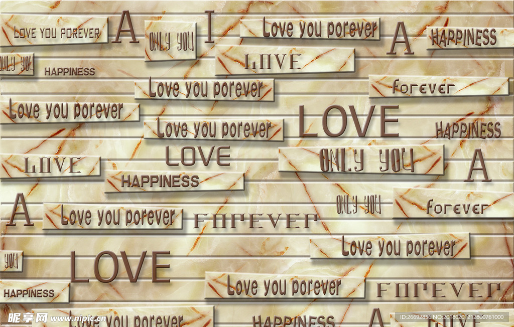 LOVE砖墙壁纸