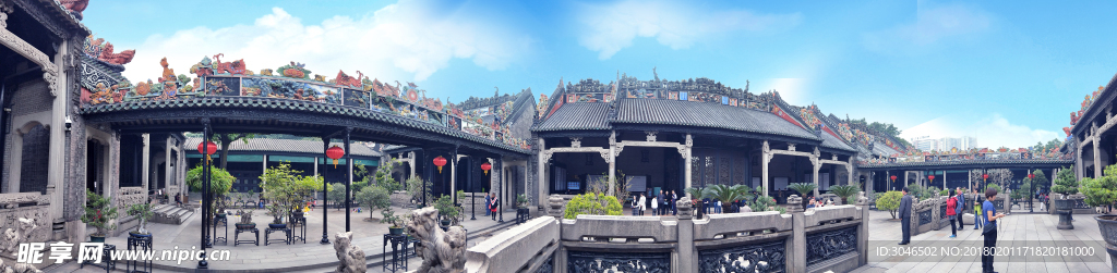 广州陈家祠岭南风情古建筑大宅院