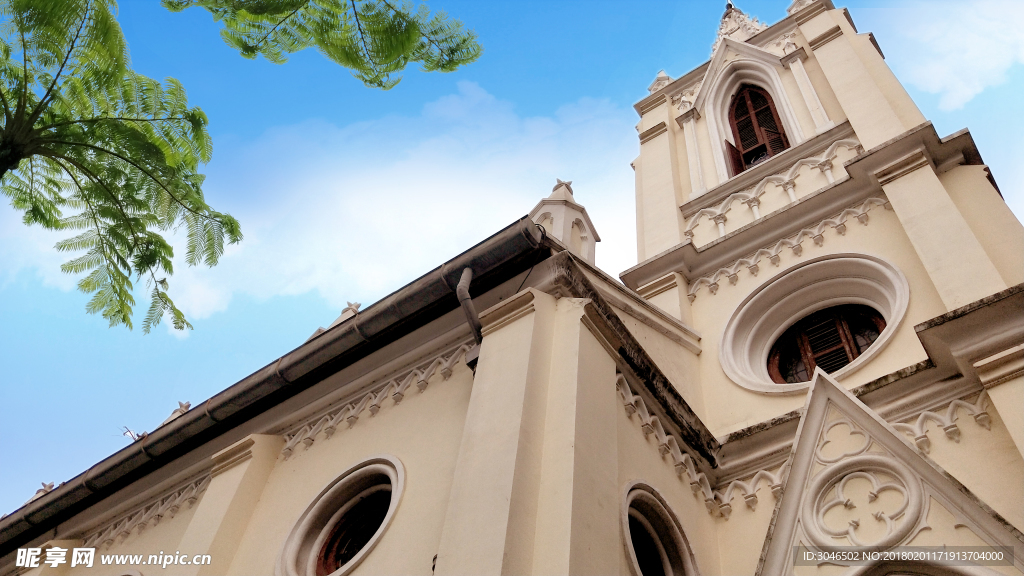 广州景点沙面建筑岭南风情