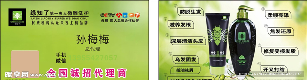 绿知了名片