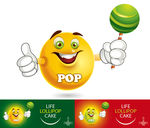 棒棒糖蛋糕卡通形象