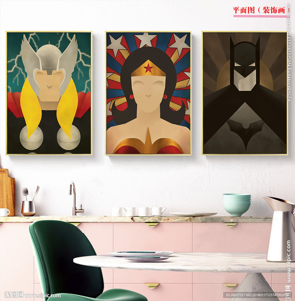 美侠卡通儿童房装饰画