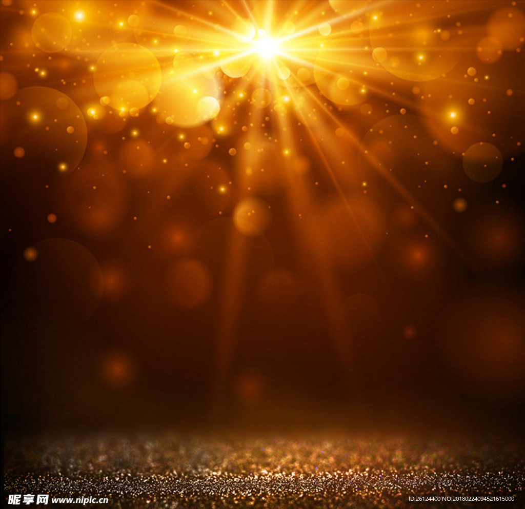 金色 光效 特效 粒子 效果