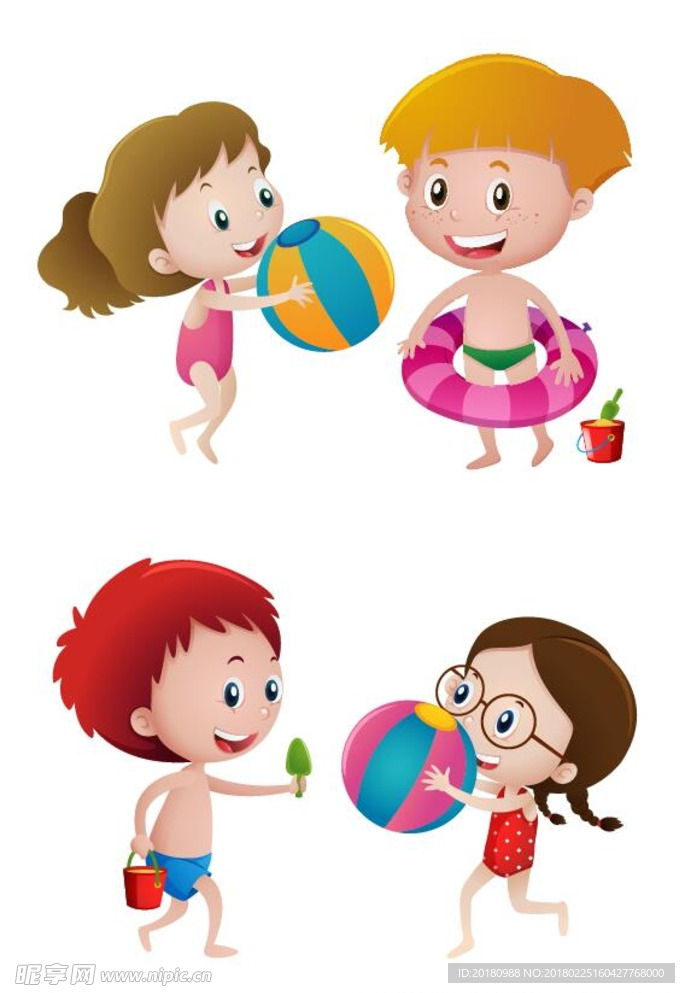 沙滩儿童