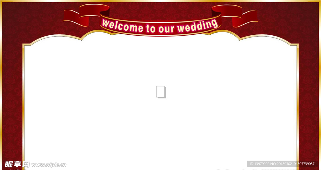 暗红色婚礼拱门