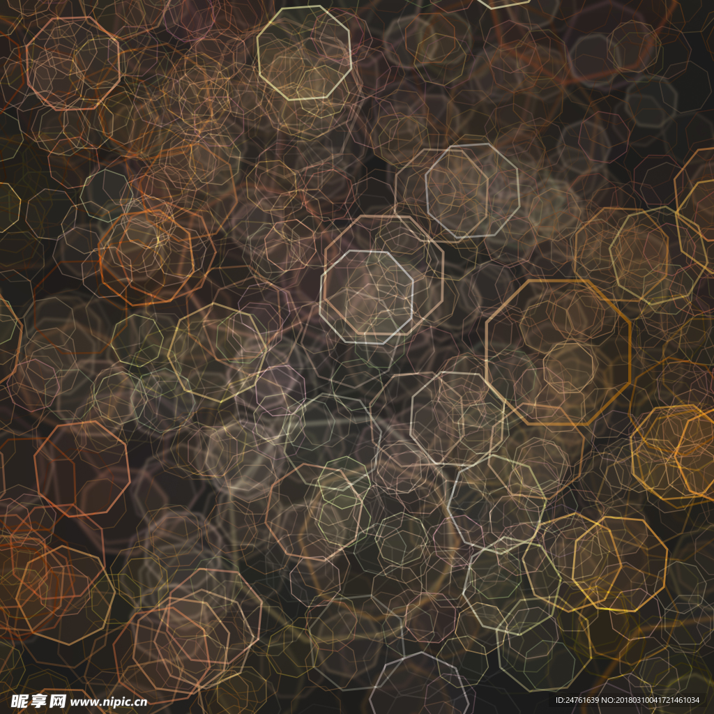 八角形底图装饰