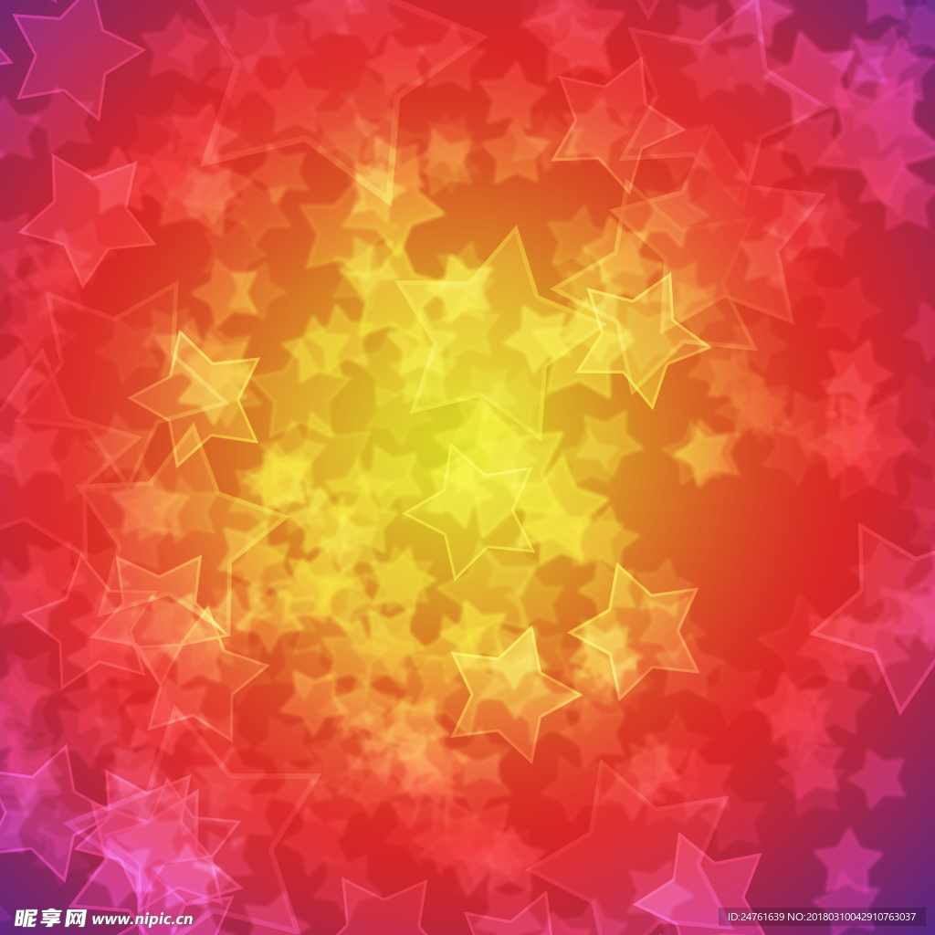 五角星彩色底图