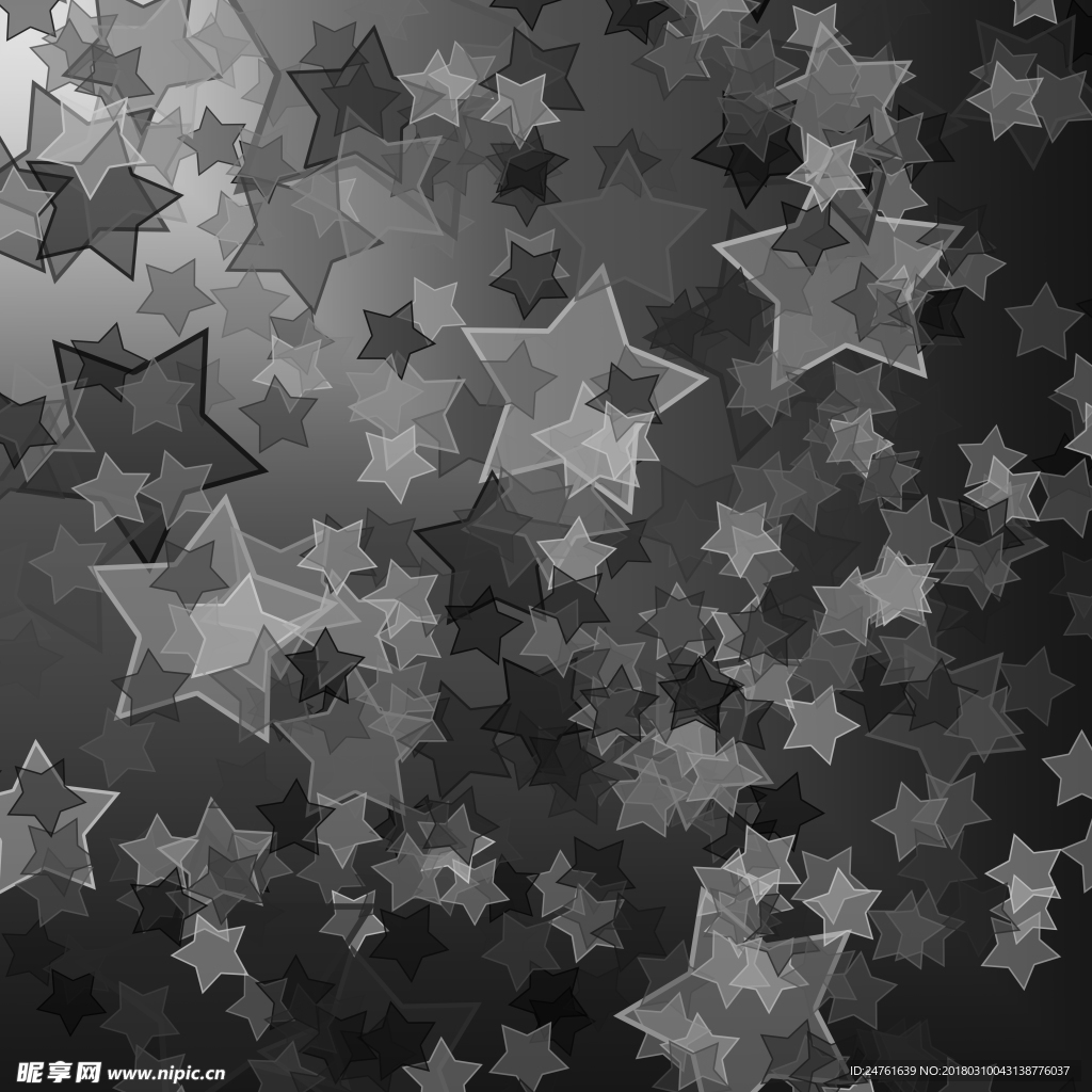 五角星灰度纹理装饰底图