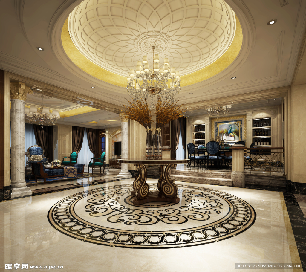 室内设计 高端样板房 高端室内