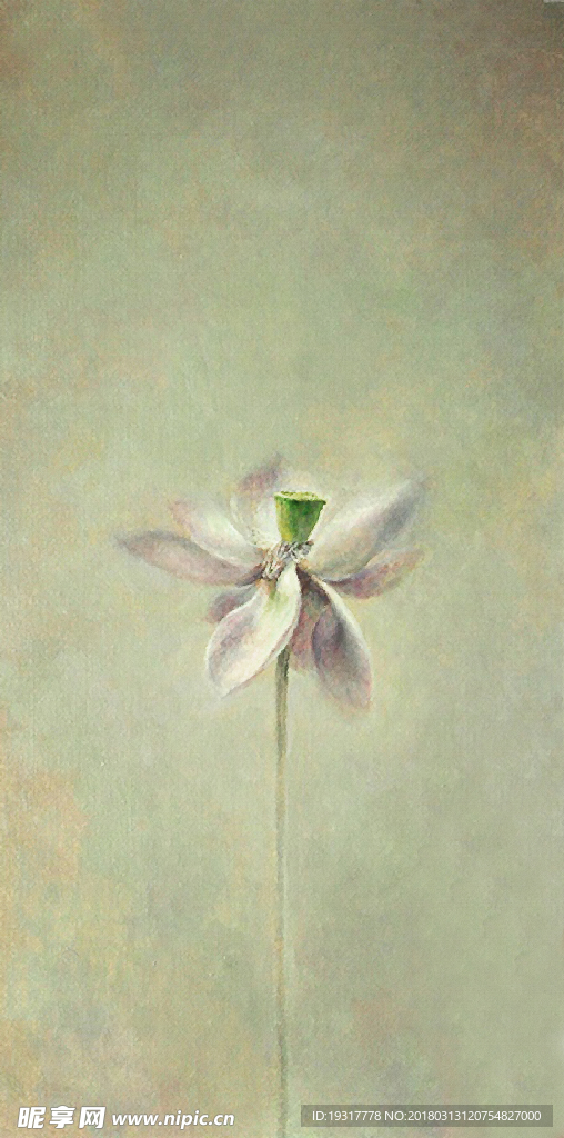 中式装饰画 荷花