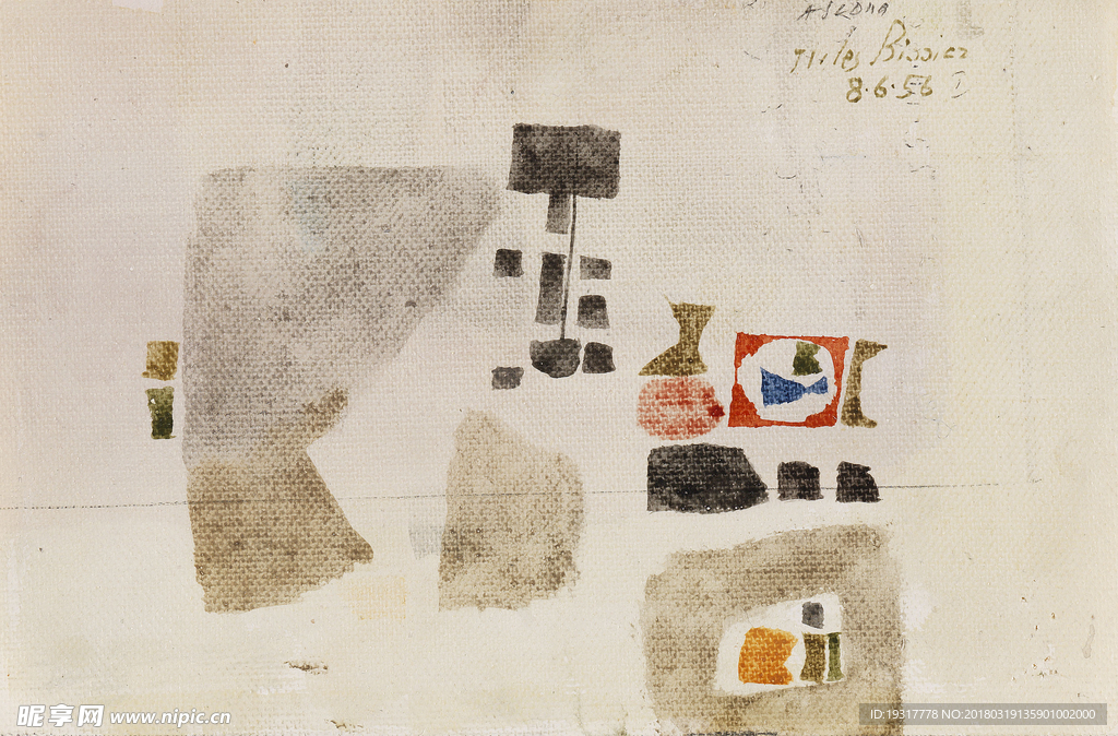 欧美几何抽象装饰画芯