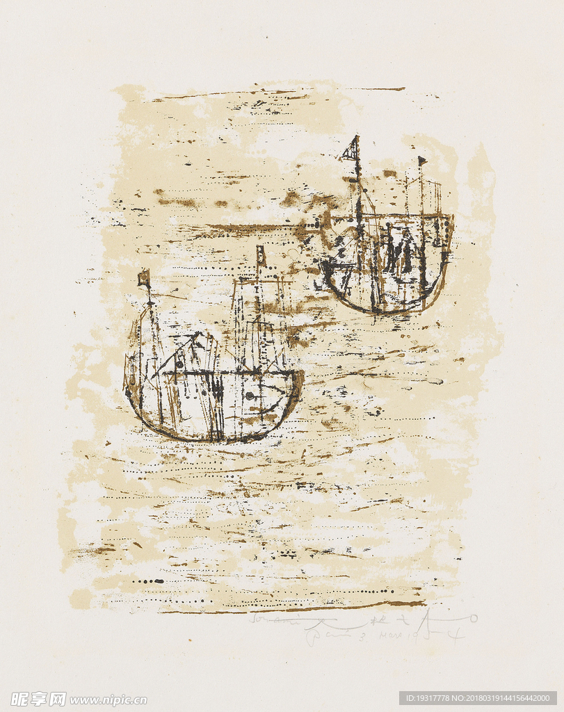 欧美 抽象装饰画芯