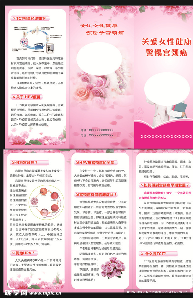 宫颈癌 关爱女性 宫颈癌三页