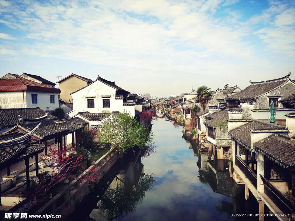 水乡风景建筑物摄影